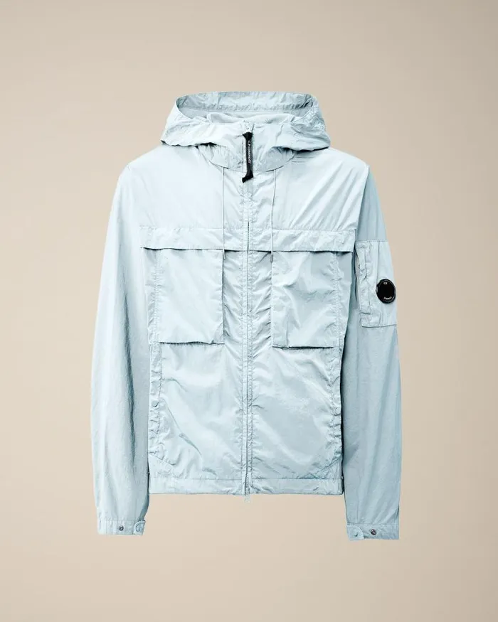 Man ChromeR Hooded Jacket Starlight Blue CP Company Jacket and Coats
