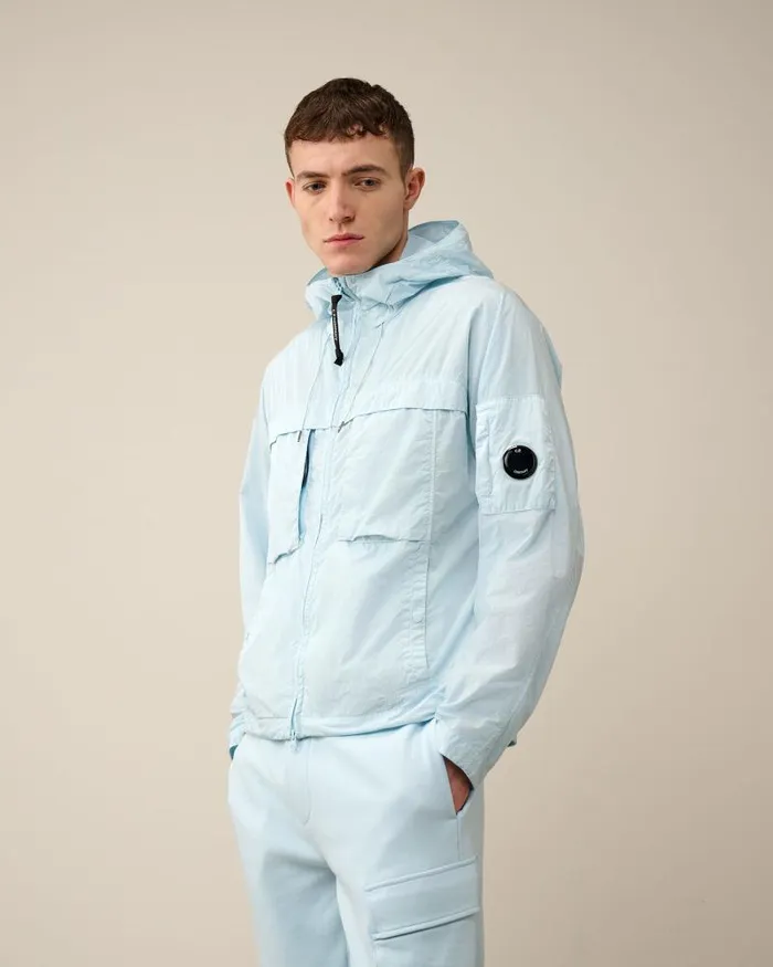 Man ChromeR Hooded Jacket Starlight Blue CP Company Jacket and Coats