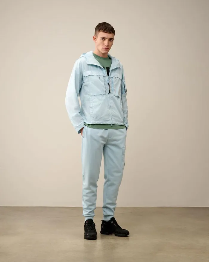 Man ChromeR Hooded Jacket Starlight Blue CP Company Jacket and Coats