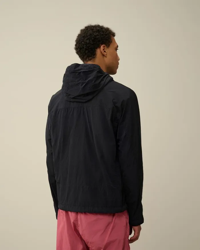 Man ChromeR Hooded Jacket Total Eclipse 8211 Blue CP Company Jacket and Coats