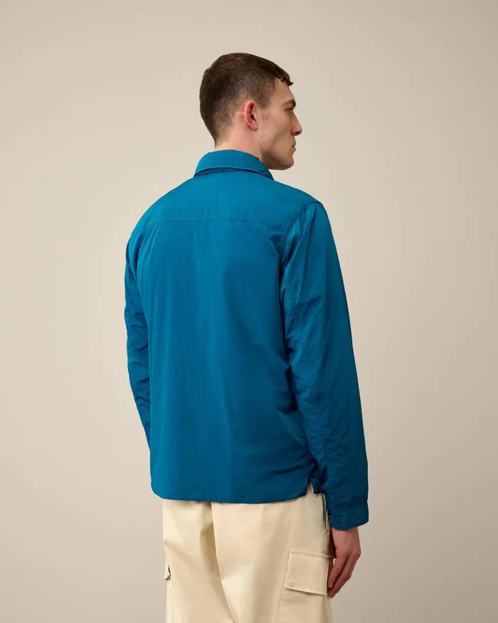 Man ChromeR Hooded Overshirt Ink Blue CP Company Overshirt