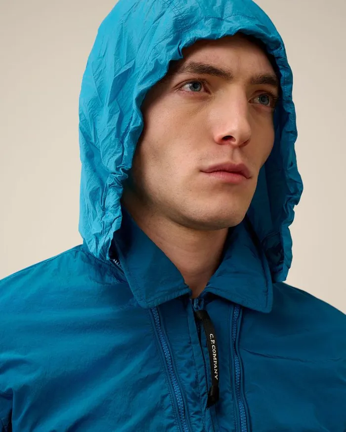Man ChromeR Hooded Overshirt Ink Blue CP Company Overshirt