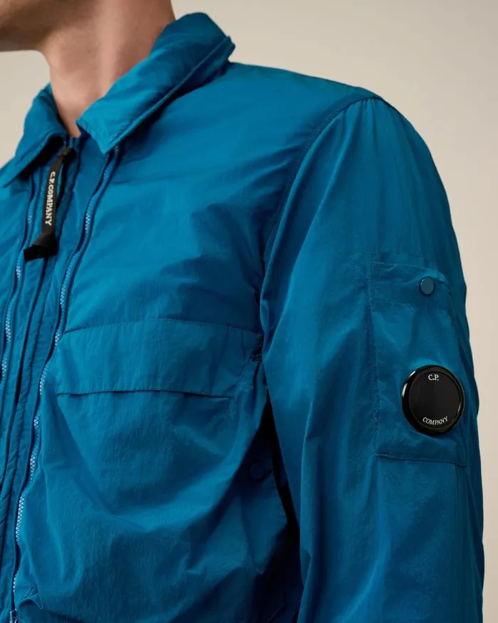 Man ChromeR Hooded Overshirt Ink Blue CP Company Overshirt
