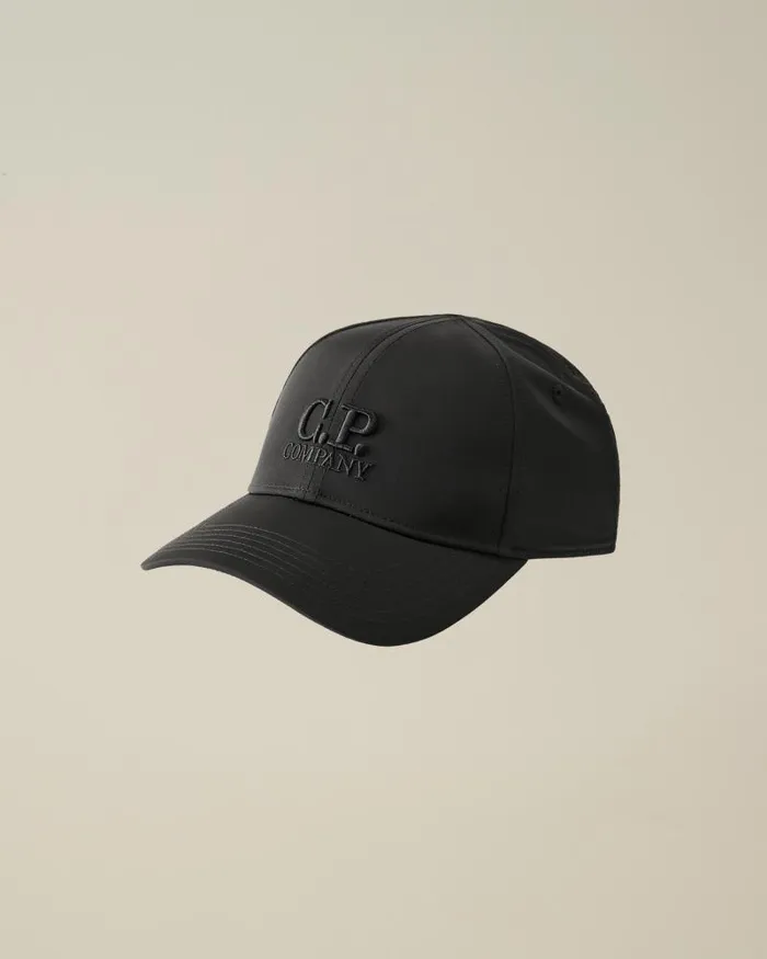 Man ChromeR Logo Cap Black CP Company Hats