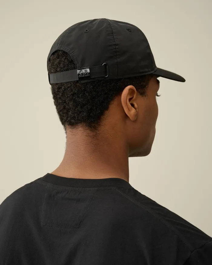 Man ChromeR Logo Cap Black CP Company Hats