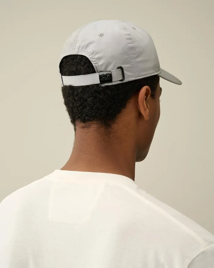Man ChromeR Logo Cap Drizzle Grey CP Company Hats