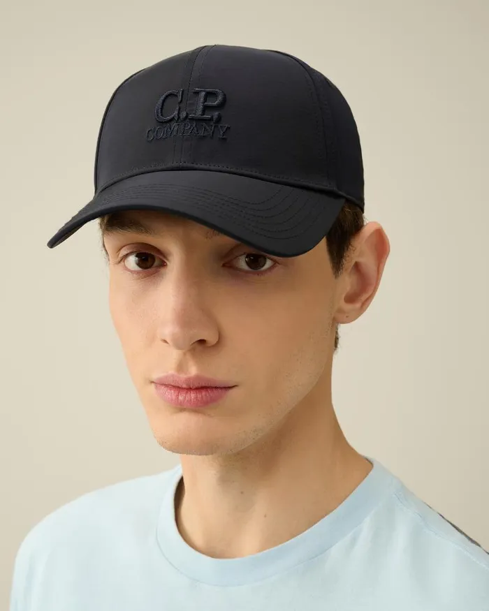 Man ChromeR Logo Cap Total Eclipse 8211 Blue CP Company Hats
