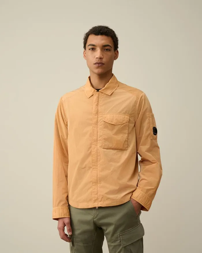 Man ChromeR Pocket Overshirt Pastry Shell 8211 Orange CP Company Overshirt