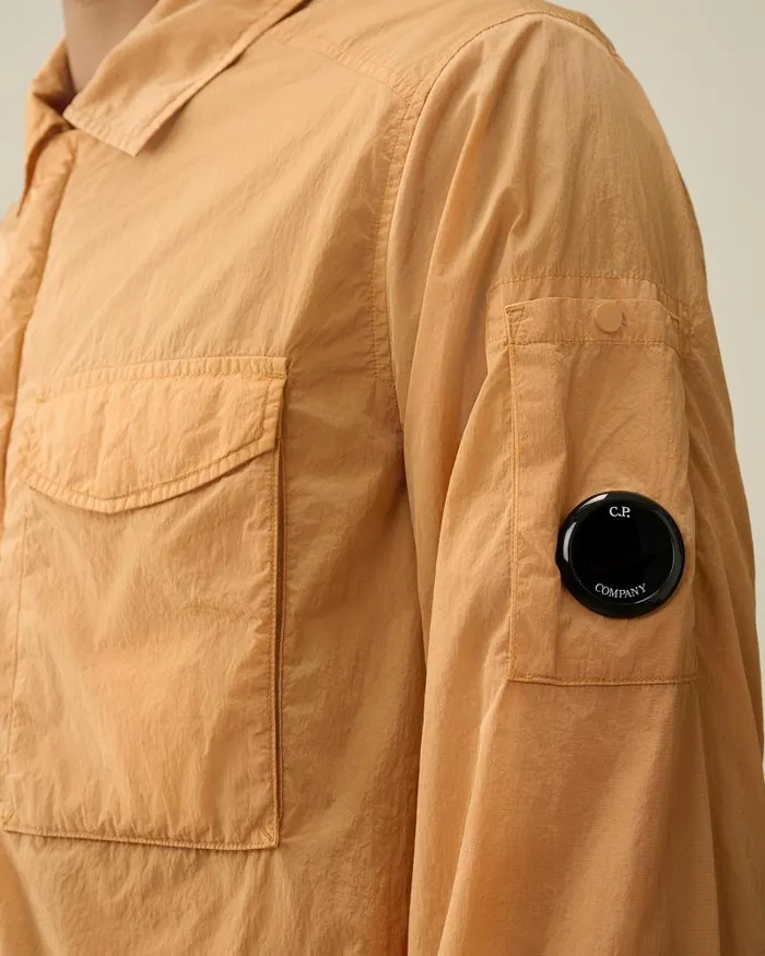 Man ChromeR Pocket Overshirt Pastry Shell 8211 Orange CP Company Overshirt