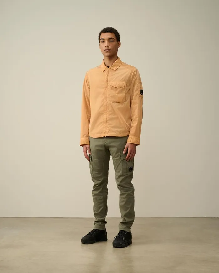 Man ChromeR Pocket Overshirt Pastry Shell 8211 Orange CP Company Overshirt