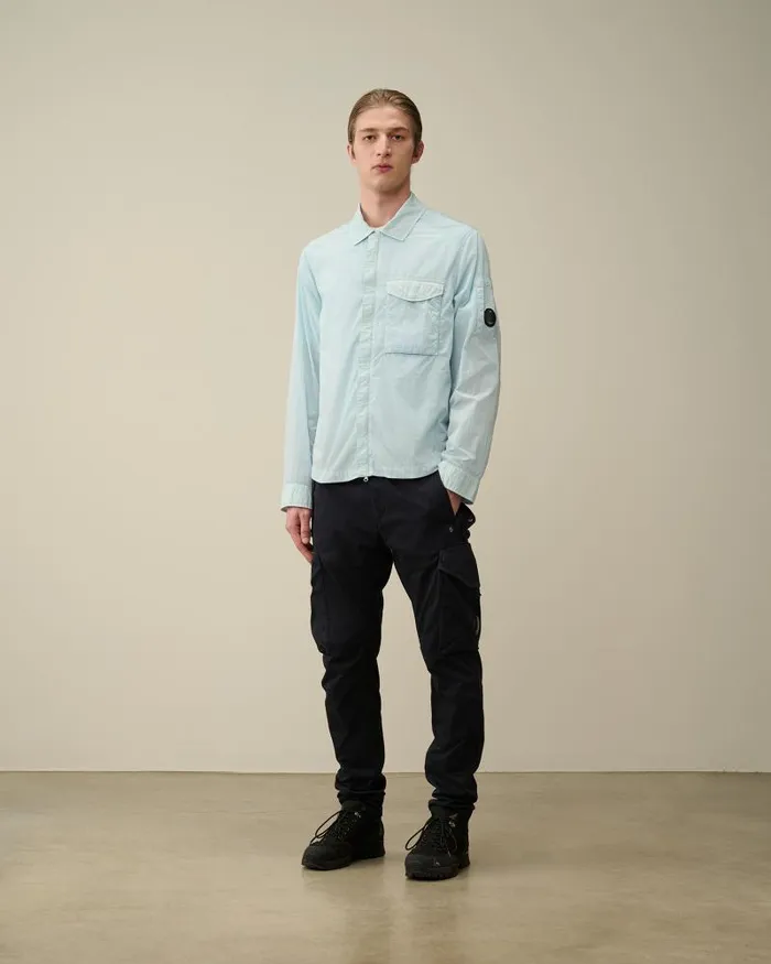 Man ChromeR Pocket Overshirt Starlight Blue CP Company Overshirt