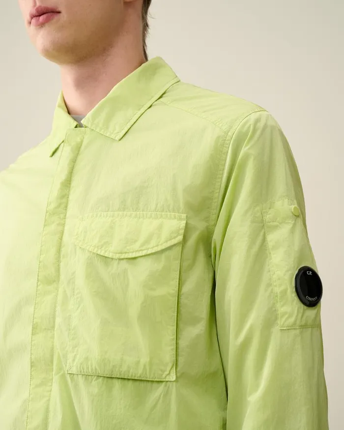 Man ChromeR Pocket Overshirt White Pear CP Company Overshirt