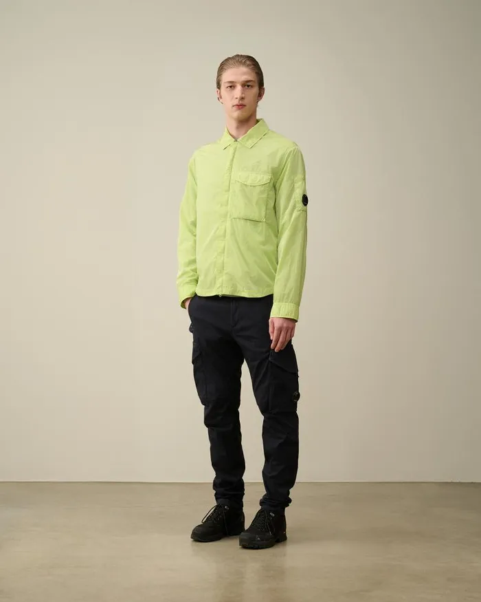 Man ChromeR Pocket Overshirt White Pear CP Company Overshirt