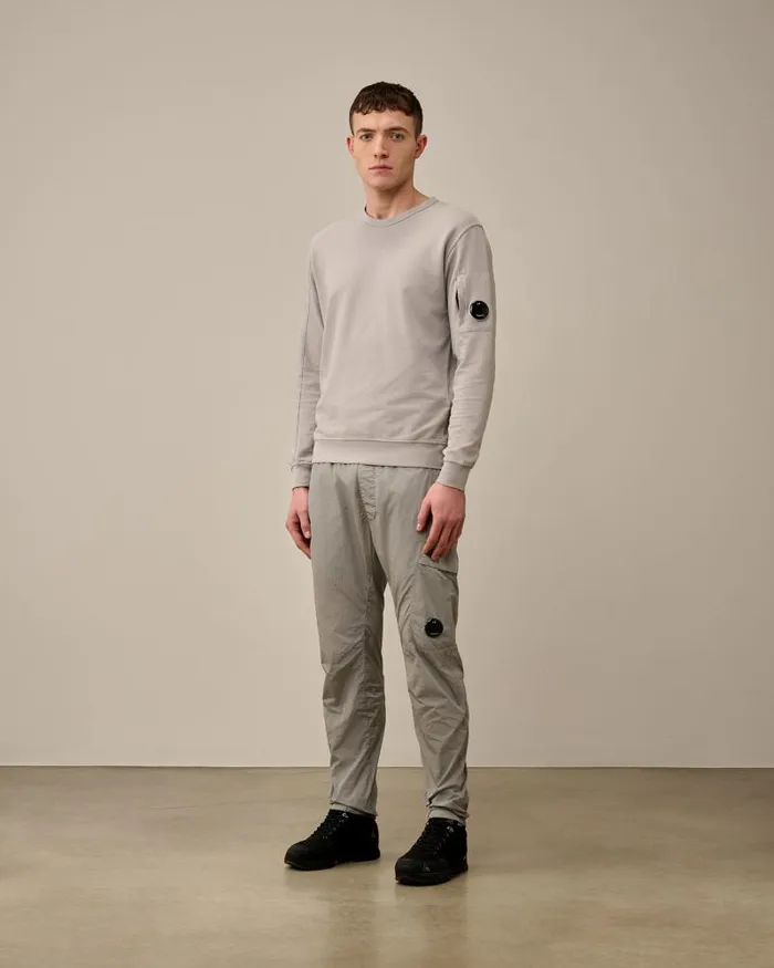 Man ChromeR Regular Track Pants Drizzle Grey CP Company Trousers