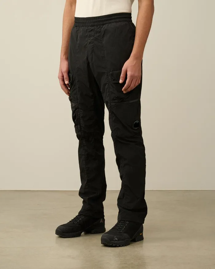 Man ChromeR Regular Utility Pants Black CP Company Trousers