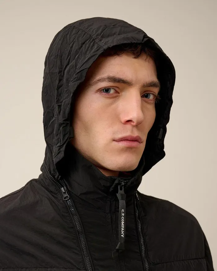 Man ChromeR Zipped Jacket Black CP Company Jacket and Coats
