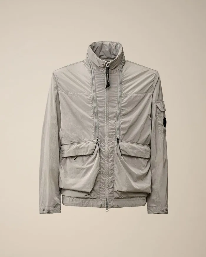 Man ChromeR Zipped Jacket Drizzle Grey CP Company Jacket and Coats