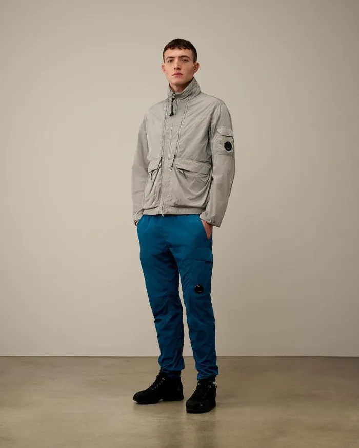 Man ChromeR Zipped Jacket Drizzle Grey CP Company Jacket and Coats