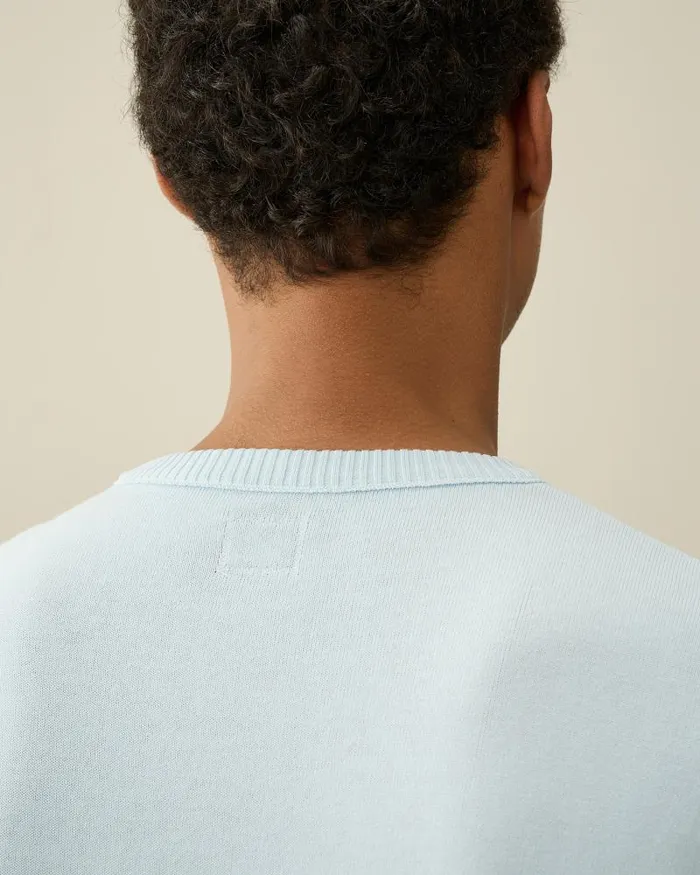 Man Cotton Crepe Jumper Starlight Blue CP Company Jumpers