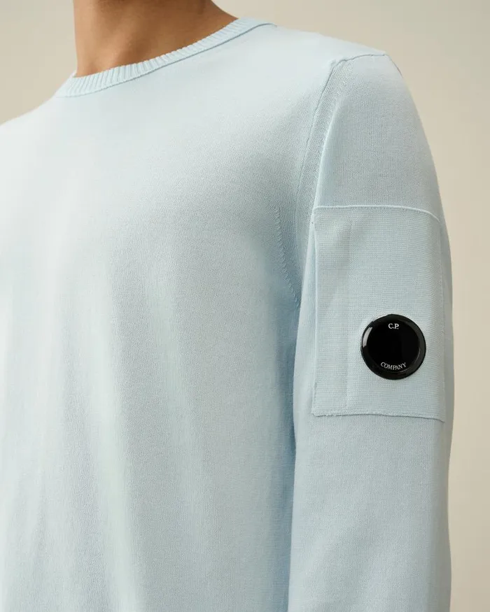 Man Cotton Crepe Jumper Starlight Blue CP Company Jumpers