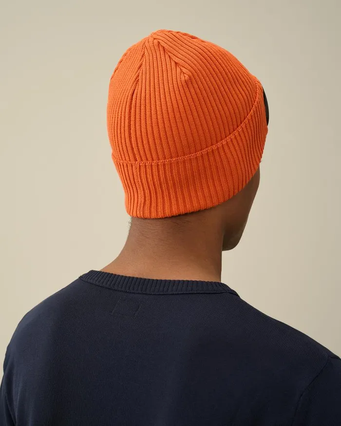 Man Cotton Goggle Beanie Gold Flame 8211 Orange CP Company Hats