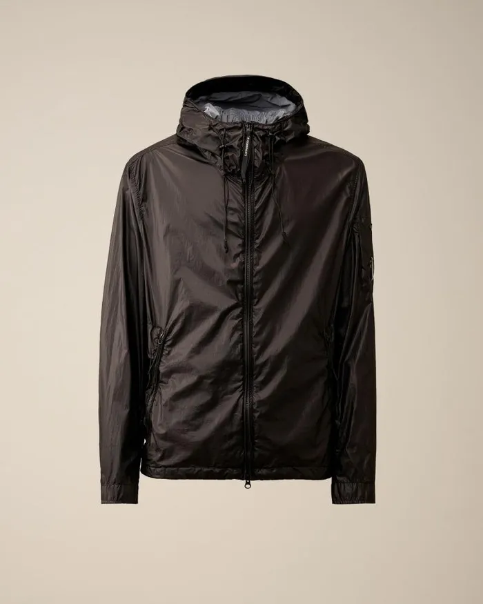 Man CS II Hooded Jacket Black CP Company Jacket and Coats