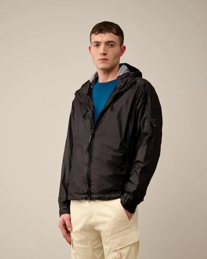 Man CS II Hooded Jacket Black CP Company Jacket and Coats