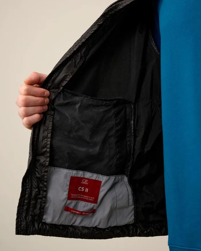 Man CS II Hooded Jacket Black CP Company Jacket and Coats