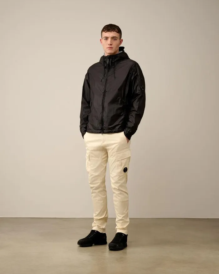Man CS II Hooded Jacket Black CP Company Jacket and Coats