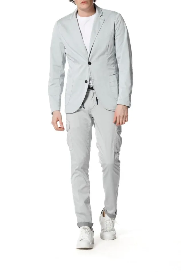 Man Da Vinci Travel Blazer In Tecno Travel Stretch Satin With Details Regular Mason039s Blazers