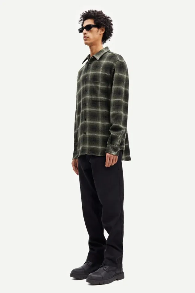 Man Damon J Shirt 14685 Green Fade Ch Samse Samse Shirts