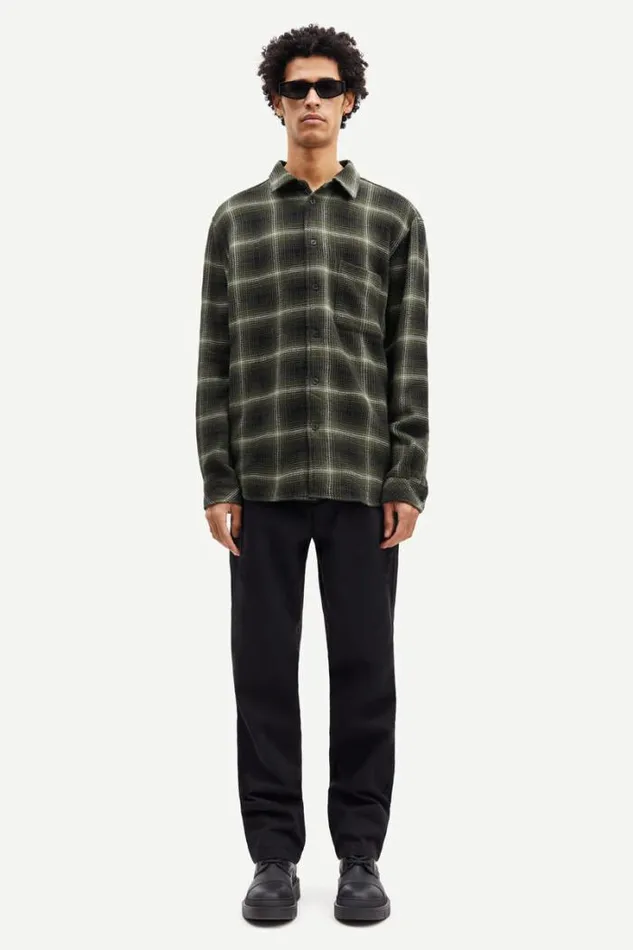 Man Damon J Shirt 14685 Green Fade Ch Samse Samse Shirts