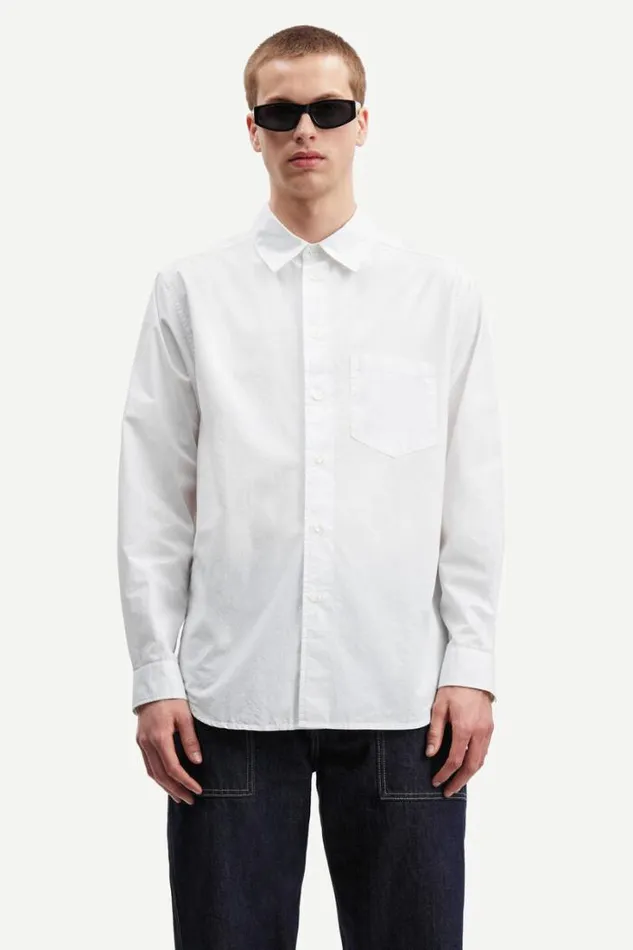 Man Damon P Shirt 14981 White Samse Samse Shirts