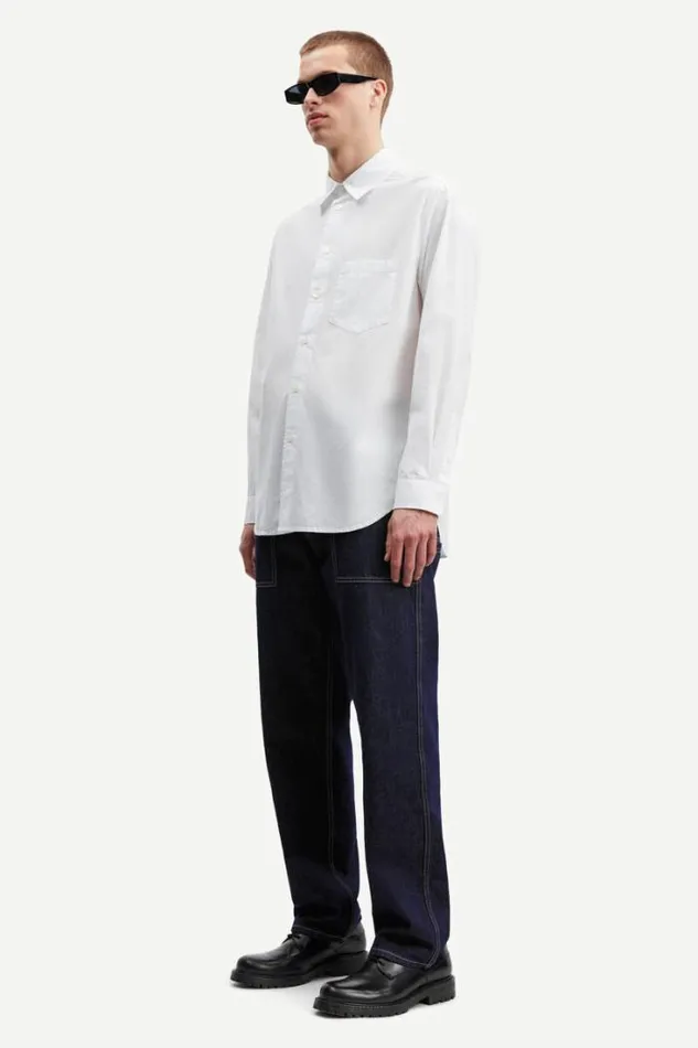 Man Damon P Shirt 14981 White Samse Samse Shirts