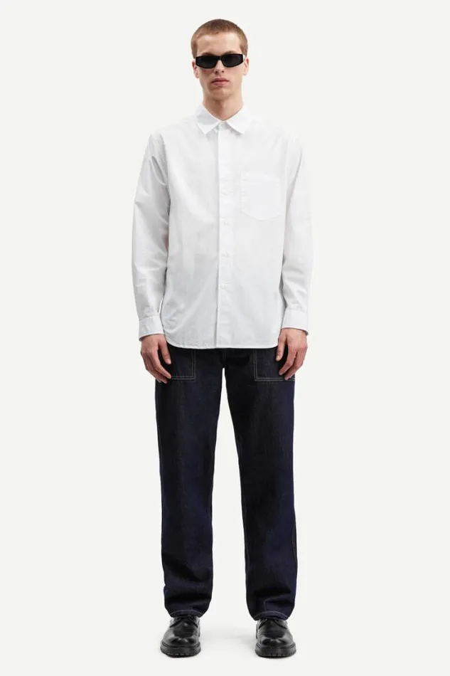 Man Damon P Shirt 14981 White Samse Samse Shirts