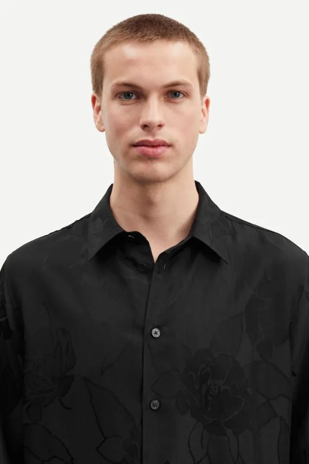 Man Damon X Shirt 14751 Black Samse Samse Shirts