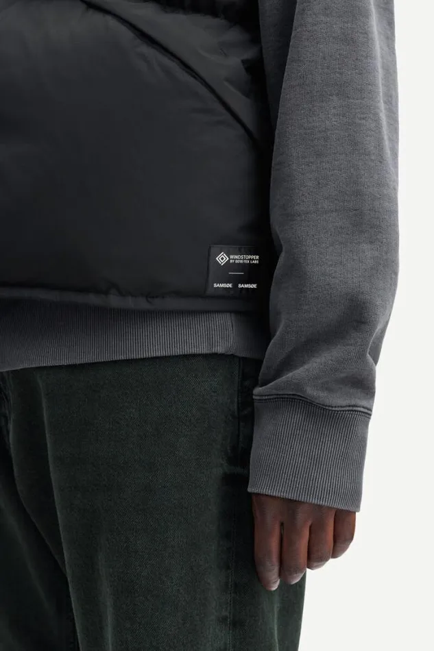 Man David Vest 11684 Black Samse Samse Jackets and Coats