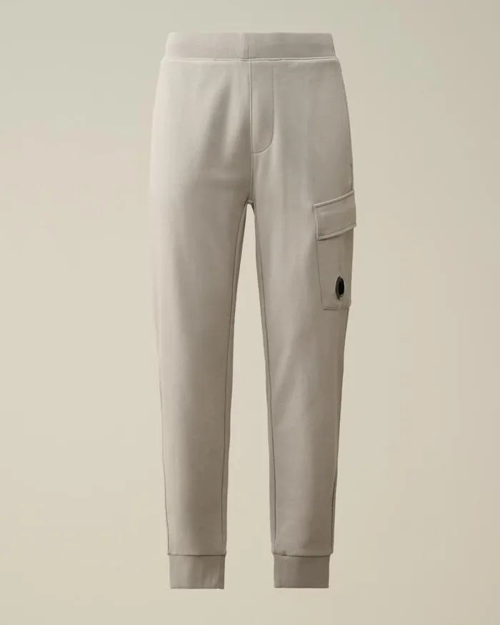 Man Diagonal Raised Fleece Cargo Sweatpants Drizzle Grey CP Company Tracksuits and Shorts Man Diagonal Raised Fleece Cargo Sweatpants Drizzle Grey CP Company Tracksuits and Shorts
