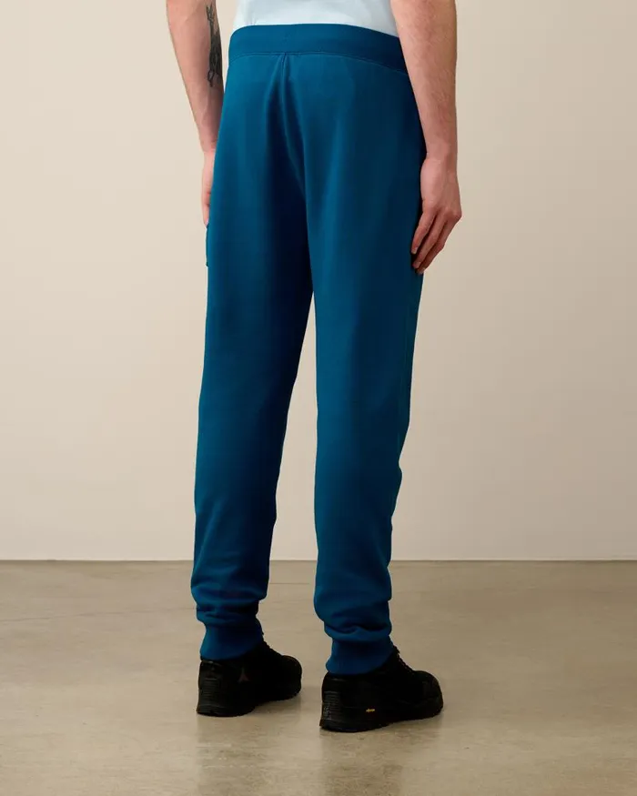 Man Diagonal Raised Fleece Cargo Sweatpants Ink Blue CP Company Tracksuits and Shorts