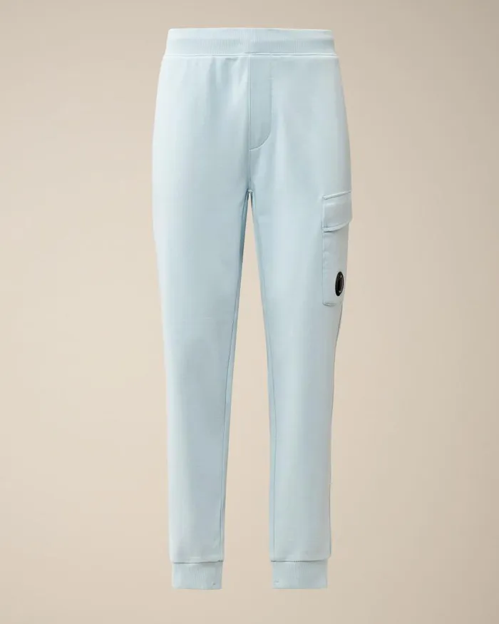 Man Diagonal Raised Fleece Cargo Sweatpants Starlight Blue CP Company Tracksuits and Shorts Man Diagonal Raised Fleece Cargo Sweatpants Starlight Blue CP Company Tracksuits and Shorts