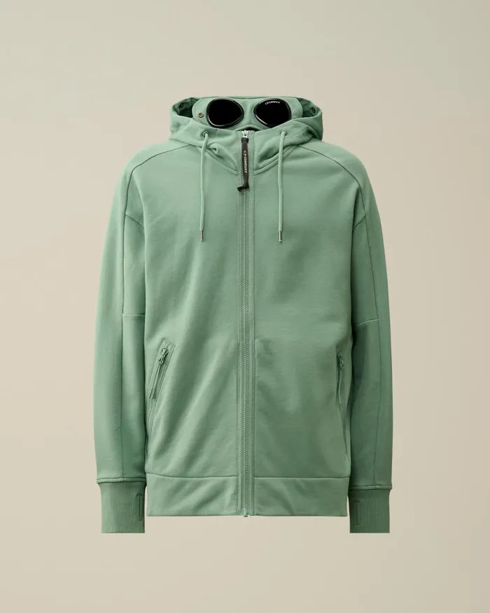 Man Diagonal Raised Fleece Goggle Zipped Hoodie Green Bay CP Company Sweatshirts Man Diagonal Raised Fleece Goggle Zipped Hoodie Green Bay CP Company Sweatshirts