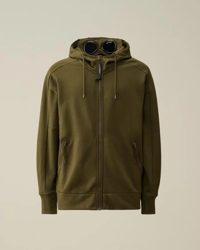 Man Diagonal Raised Fleece Goggle Zipped Hoodie Ivy Green CP Company Sweatshirts Man Diagonal Raised Fleece Goggle Zipped Hoodie Ivy Green CP Company Sweatshirts