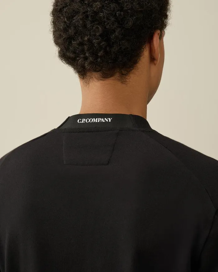 Man Diagonal Raised Fleece Sweatshirt Black CP Company Sweatshirts