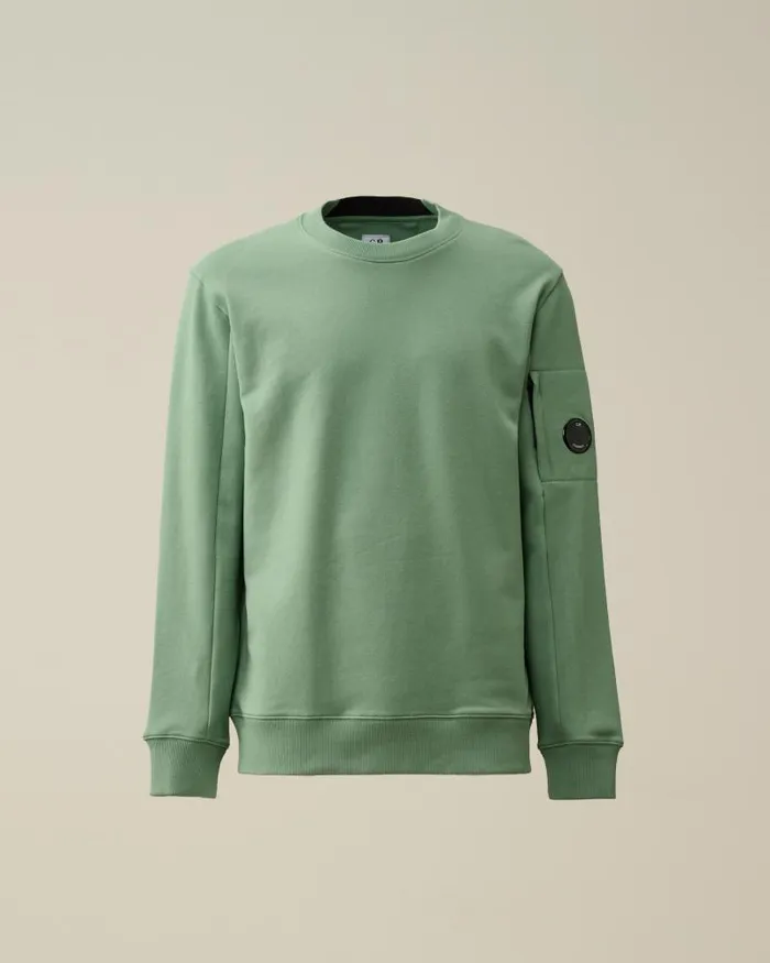 Man Diagonal Raised Fleece Sweatshirt Green Bay CP Company Sweatshirts