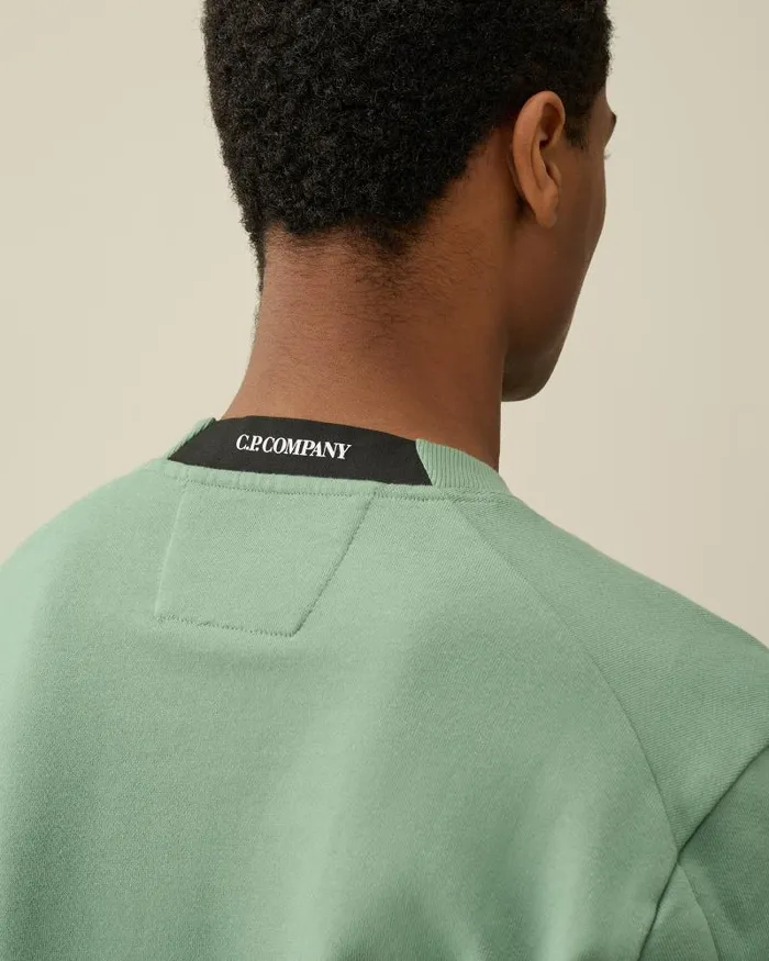 Man Diagonal Raised Fleece Sweatshirt Green Bay CP Company Sweatshirts