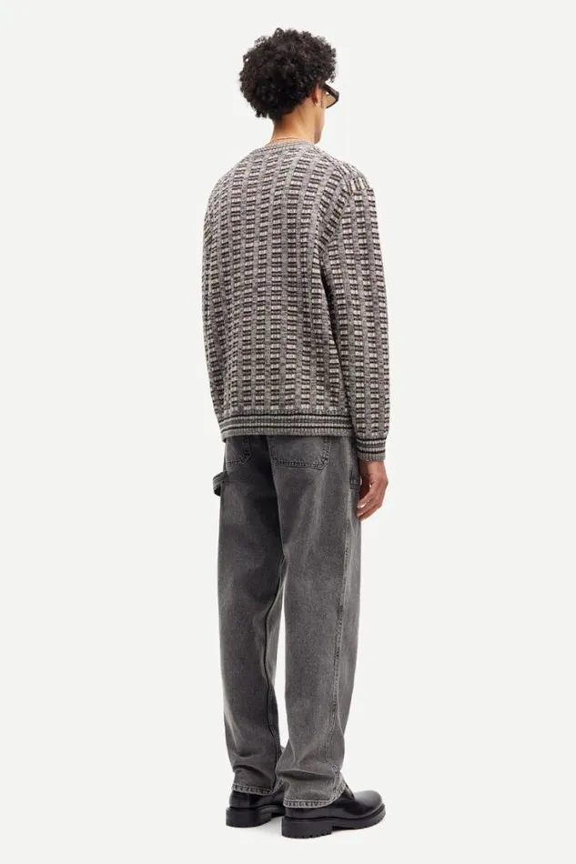 Man Eliott Crew Neck 14913 Crocodile Mel Samse Samse Knitwear