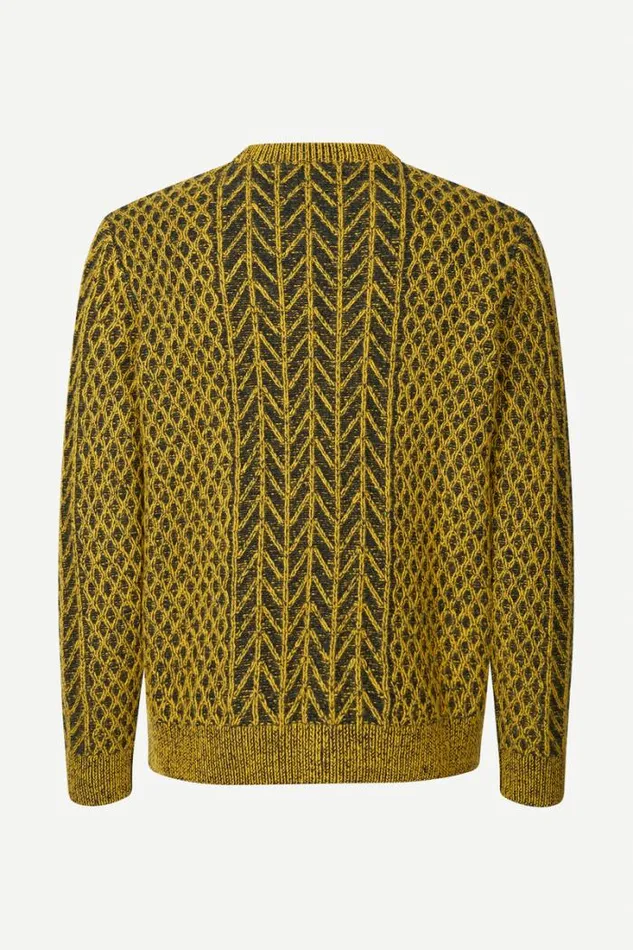 Man Ethan Crew Neck 15055 Golden Spice Mel Samse Samse Knitwear