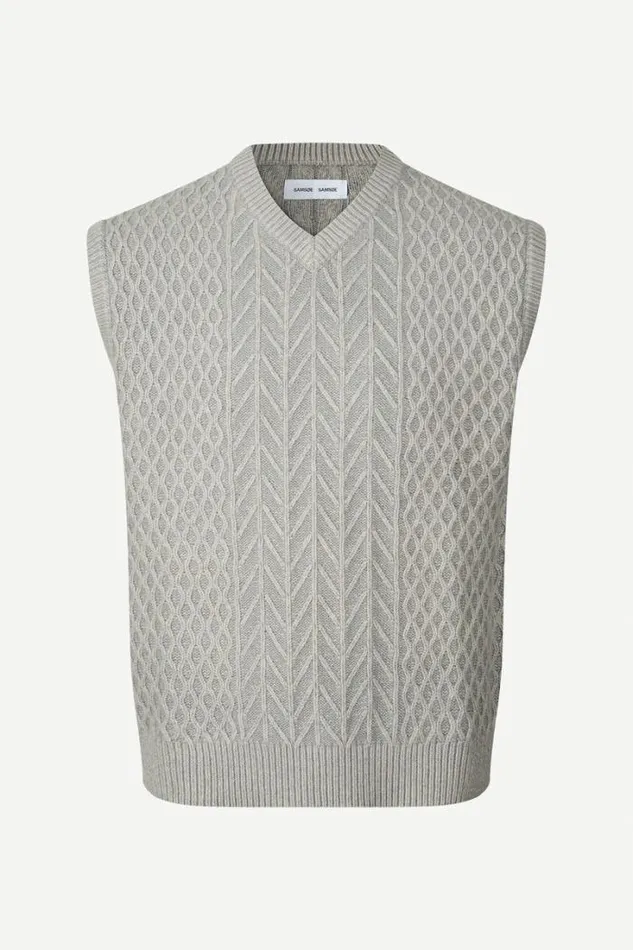 Man Ethan Vest 15055 Ultimate Gray Mel Samse Samse Jackets and Coats