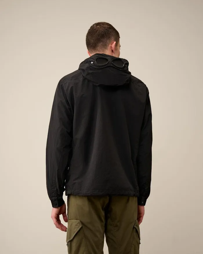 Man Flatt Nylon Goggle Overshirt Black CP Company Overshirt