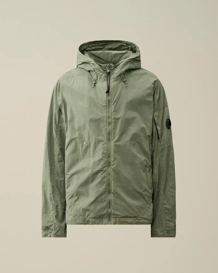 Man Flatt Nylon Reversible Hooded Jacket Agave Green CP Company Jacket and Coats Man Flatt Nylon Reversible Hooded Jacket Agave Green CP Company Jacket and Coats